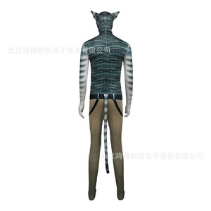 Costume de chat tendance, combinaison intégrale avec couvre-chef pour Halloween, fête cosplay, performance, adulte unisexe - Product Image 2
