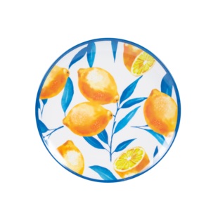 Juego de <span class=keywords><strong>Vajilla</strong></span> de <span class=keywords><strong>Melamina</strong></span> con Diseño de Limones, <span class=keywords><strong>12</strong></span> <span class=keywords><strong>Piezas</strong></span>, Ligero e Irrompible, para Comidas Informales y Picnics al Aire Libre - Product Image 4