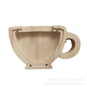 โถเก็บกาแฟไม้ดีไซน์สร้างสรรค์พร้อมหน้าต่างใสสำหรับเก็บเมล็ดกาแฟ ของตกแต่งบ้าน ของขวัญ - Product Image 5