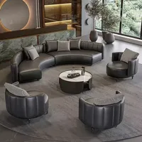 Sofa ruang tamu Premium Leders ofa Set mit kreisförmigem Design, ideal für Meetings und Versammlungen. Vielseitiges Wohnzimmer Sofa