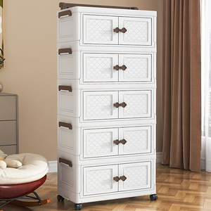 Tủ đa năng có bánh xe và thiết kế gấp gọn để cất giữ và sắp xếp quần áo trong phòng ngủ - Product Image 6