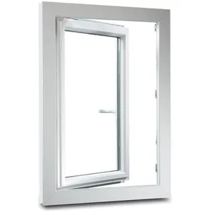 Acheter en ligne Canada portes grilles françaises acier PVC design moderne 48x60 alliage 28 fenêtres à battant en aluminium