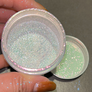 Polvo de Pigmento Blanco Perla Holográfico para Uso Cosmético con Brillo Iridiscente - Product Image 2