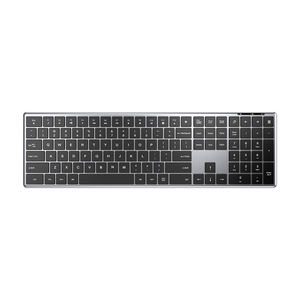 Nouveau clavier fin à ciseaux sans fil et filaire <span class=keywords><strong>USB</strong></span> à double mode avec disposition de 110 touches en alliage d'aluminium en gros - Product Image 1