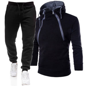 PASUXI Ensemble <span class=keywords><strong>Homme</strong></span> <span class=keywords><strong>Sport</strong></span> Décontracté Deux Pièces à Manches Longues Survêtement de <span class=keywords><strong>Sport</strong></span> Hip Hop pour Hommes - Product Image 2