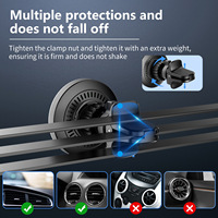Nouveau chargeur de voiture sans fil magnétique 25W, support de téléphone pour grille d'aération, charge rapide, support de navigation, support universel de charge de téléphone pour voiture