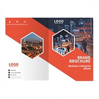 Impression offset sur papier cuivré, brochure publicitaire d'entreprise, catalogues, pages promotionnelles, pages pliables, brochure pour employés