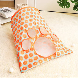<b>Cat</b> <b>Tunnel</b> Toy 35x40x35cm Canvas Sound Making For Pet Exercise <b>Play</b> - Product Image 5