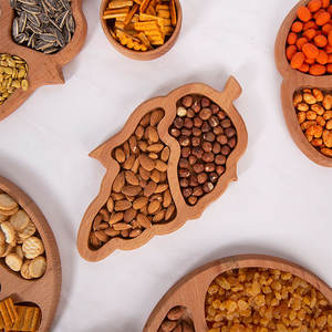 Offre Exceptionnelle : Plateau de Service Portable en Bois de Hêtre, 2 Compartiments, Idéal pour Collations - Product Image 5