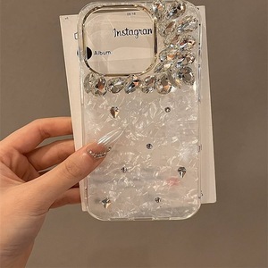 Nuevo diseño de lujo para mujer, decoración personalizada, abalorio 3D de diamantes de imitación para funda de teléfono móvil Bling <span class=keywords><strong>basura</strong></span> para iPhone 16 15 14 13 Pro Max Plus - Product Image 2