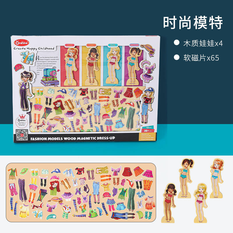 ห้องลองเสื้อผ้าไม้แม่เหล็กสำหรับนางแบบแฟชั่น