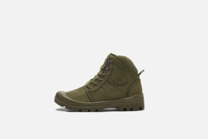 EIKLAND Unisex Olive Green Canvas Hiking Boots Round Toe Breathable All Season Outdoor Trekking Shoes Rubber Outsole EVA Midsole - Product Image 2