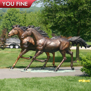 Estátua de fundição tamanho de vida do jardim ao ar livre, estátua de escultura de cavalo em <span class=keywords><strong>bronze</strong></span> - Product Image 5