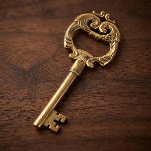 Vintage Key Shaped Metal Beer Bottle Opener with Antique Finish Customizable Logo Retro Style Bar <b>Accessory</b> - Product Image 6