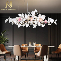 Sur Mesure Décoration Intérieure Villa Maison Salon Salle À Manger Fleur Led Lustre