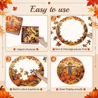 Puzzle rond personnalisable à thème, 8 pièces, 12*12cm, jouet éducatif, puzzle en papier, impressions personnalisées.