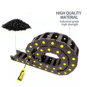 รางเคเบิลไนลอนแบบปรับแต่งได้ รับน้ำหนักสูง ป้องกันสายเคเบิลแบบปิดเต็มรูปแบบ ชนิดสะพาน รางเคเบิลแบบยืดหยุ่น - Product Image 4