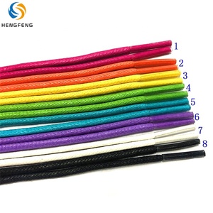 Il produttore del laccio della scarpa produce il colore internazionale all'ingrosso numero 3.5mm di cotone rotondo della cera dei <span class=keywords><strong>lacci</strong></span> del cordone Dezapatos - Product Image 1