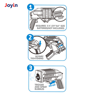 Pistola de <span class=keywords><strong>burbujas</strong></span> estilo revólver, soplador de espuma eléctrico para niños, aventura al aire libre y juegos de rol - Product Image 6