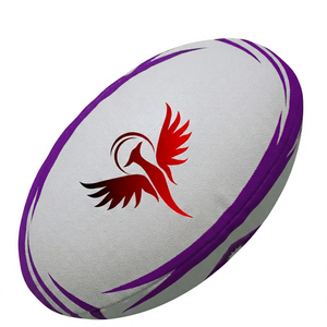 Match Quality Rugby Ball Official Size 5 Custom Branding Training Rugby Union Ball <b>Machine</b> <b>Stitched</b> Grip Wholesale Supplier - Product Image 1