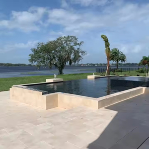 Pavés en travertin ivoire de qualité supérieure à double bullnose pour l'extérieur, l'intérieur et la piscine en pierre naturelle - Product Image 5