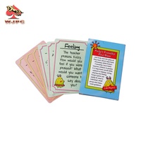 Jeu de cartes flash personnalisées pour bébés et enfants, grand format, éducatif, cognitif, imprimé, noir, carré, pour la famille