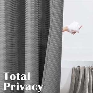 <span class=keywords><strong>Rideau</strong></span> de <span class=keywords><strong>douche</strong></span> gaufré sans crochet <span class=keywords><strong>rideau</strong></span> de <span class=keywords><strong>douche</strong></span> en tissu imperméable <span class=keywords><strong>rideau</strong></span> de <span class=keywords><strong>douche</strong></span> moderne hôtel lavable en Machine rideaux de bain texturés en <span class=keywords><strong>nid</strong></span> <span class=keywords><strong>d</strong></span>'<span class=keywords><strong>abeille</strong></span> - Product Image 5