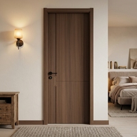 Porte intérieure moderne minimaliste en panneau mélaminé avec surface finie pour chambre, cuisine et salles à manger
