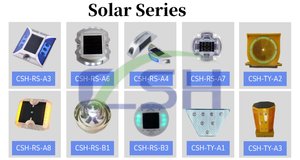 Balise routière solaire bidirectionnelle en aluminium IP68 pour la sécurité des virages et des rampes - Product Image 6