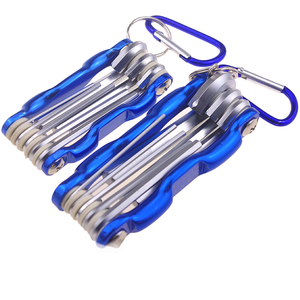 8 1 Kit d'outils de réparation de tournevis métriques multifonctionnels Jeu de clés Allen hexagonales pliantes DIY OEM pour meubles de vélo à la maison - Product Image 2