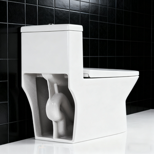 Inodoro ecológico de una pieza, consumo ultrabajo, chorro sifónico de 3L, sin montura, fácil de limpiar, silencioso - Product Image 5