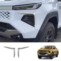 Pour Toyota Hilux 2026 : Spoiler de protection pour phare antibrouillard avant, lame de protection, pare-vent, autocollants décoratifs ABS pour phare antibrouillard