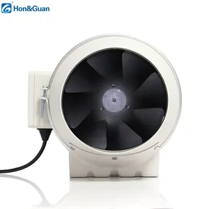 Hon&Guan factory OEM/ODM fan AC DC EC 4/5/6/8/10/12 inch inline exhaust pipe fan