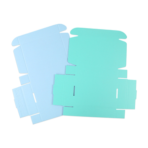 Wholesale Hard Blue Cardboard Paper Mailing Apparel <strong>Box</strong> Portable Custom Logo Printed Corrugated Shipping <strong>Cosmetic</strong> <strong>Box</strong> - Product Image 6