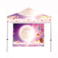 Tonnelle pliante instantanée 3x3 m en aluminium, toile Oxford 600D imperméable, personnalisable avec impression de marque, pour extérieur