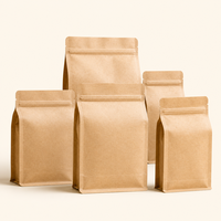 Sacs café fond plat soufflet latéral personnalisés valve 100g 150g 250g 500g 1kg emballage alimentaire écologique vente en gros