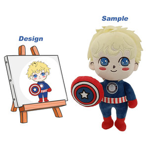 Liangjie fabrika özelleştirilmiş yüksek kaliteli çevre dostu sevimli özelleştirilmiş insan şapka erkek kız aksiyon figürleri Anime bebek peluş oyuncak - Product Image 1