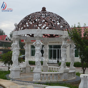 Estatua de mármol de paisaje grande para exteriores, Gazebo de columna - Product Image 4