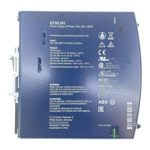 Fuente de Alimentación Trifásica de Riel DIN QT20.241 de 480W, 24V 20A 380-480V CA, 100% Original, Nueva, para Automatización Industrial - Product Image 1