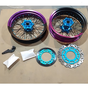 Vente flash - Jantes en alliage bleu de 17 pouces pour moto Supermoto Honda <span class=keywords><strong>CRF</strong></span> 250, <span class=keywords><strong>CRF</strong></span> 300, <span class=keywords><strong>CRF</strong></span> <span class=keywords><strong>450</strong></span> - Product Image 5
