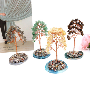 Arbre à Argent en Cristal de Guérison en Gros avec Base en Agate Naturelle et Gravier de Cristal pour le Feng Shui - Product Image 3