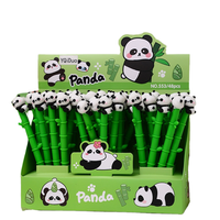 Bolígrafo de Gel Creativo de Plástico Suave con Diseño de Panda, 0.5mm, Papelería de Dibujos Animados, para Estudiantes y Oficina, Venta al Por Mayor