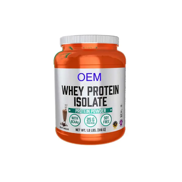 Hot seller Whey Protein Isolate powder 25 g With BCAAs Creamy Chocolate Powder Pure Protein Powder supplement for athletes
