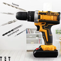Perceuses électriques portatives à percussion sans fil sans balais au lithium 21V pratiques de 10mm pour la construction professionnelle