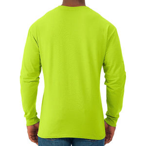 <b>Men</b> 100% Cotton Long Sleeve <b>T</b> <b>Shirt</b> Breathable Crew Neck Regular Fit Knitted Tee Casual Wear - Product Image 2