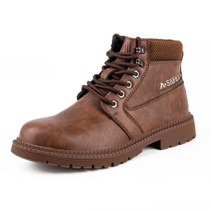 Bottes <span class=keywords><strong>de</strong></span> sécurité à embout d'acier haute performance, anti-perforation, en cuir <span class=keywords><strong>de</strong></span> vachette pour travaux <span class=keywords><strong>de</strong></span> construction et industriels - Product Image 1