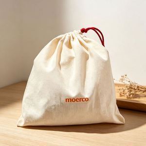 Ventes chaudes, sacs à cordon en coton biologique 100% à bas prix, pochettes d'emballage réutilisables pour cadeaux, bijoux, bonbons - Product Image 2