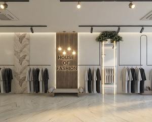 Custom Clothing Store Display Furniture Modern Boutique Interior Design Wooden Garment Racks and Retail Display Cabinets - Product Image 5