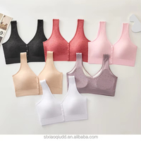 9013 # sans couture boucle ouverte détachable tasse Pad grande taille enveloppement poitrine confortable doux pour la peau sans fil grand U dos soutien-gorge