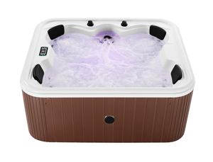 <span class=keywords><strong>Spa</strong></span> extérieur pour <span class=keywords><strong>4</strong></span> personnes - Baignoire à remous en <span class=keywords><strong>acrylique</strong></span> avec lumières LED et jets de massage pour jardin - Product Image 4